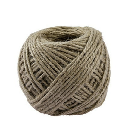 BIZHUA 40M Natural Brown Jute Hemp Rope Twine String Cord Shank Craft String Diy Making, 1* Hemp Rope