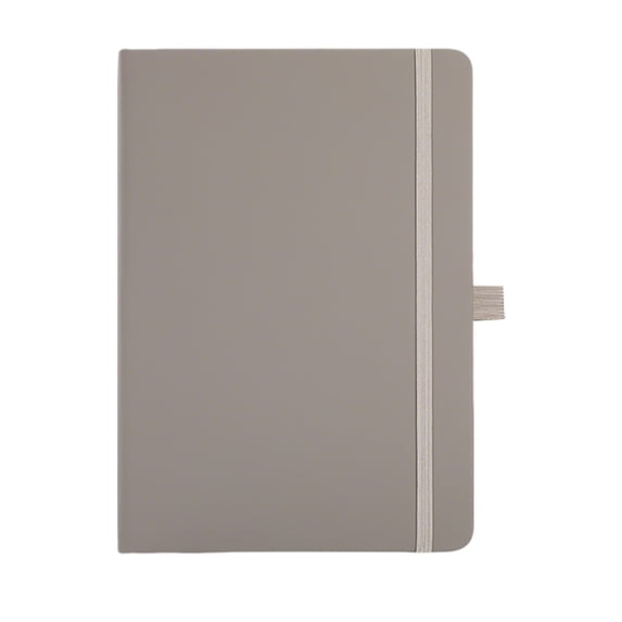 BIZHUA A5 Notebook Gray, Neutral Lined Journal for Minimalist Writing, Soft Cover Notepad for Home Study