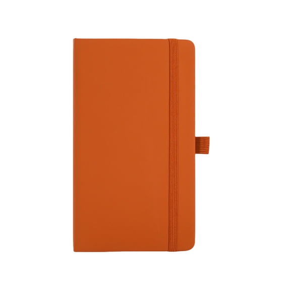 BIZHUA A6 Long Notebook Brown, Earth Tone Slim Lined Journal for Daily Use, Portable Notepad for Office