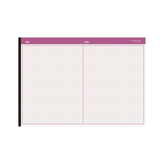 BIZHUA B5 Tearable Pad Purple, 40 Page Top Spiral Notebook for Quick Notes, Easy Tear Notepad for Office Home