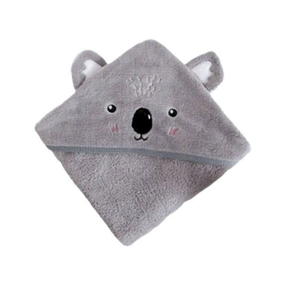 BIZHUA Baby Towel Hooded Baby Towel Towel for Baby Boys Girls Muslin Washcloths Reusable Infant Wipes Set, A Small Grey Cora Children'S Bath Towel Cape