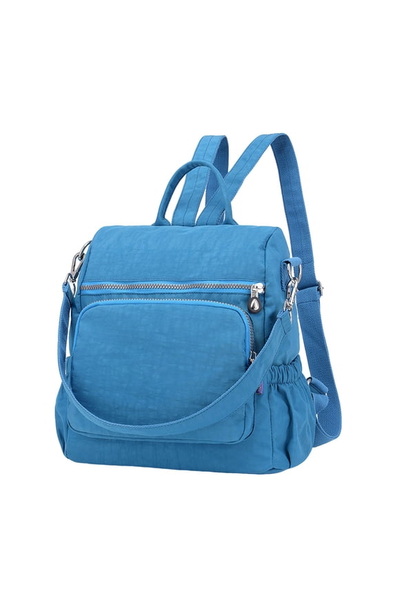 Backpack Ocean Blue, Casual Nylon Daypack for Notebook Tablet, Lightweight Backpack for Daily Use