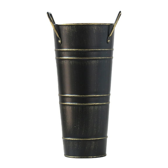 BIZHUA the Black Umbrella Storage Bottleumbrella Stand for Entryway Metal Umbrella Stand for Entryway Umbrella Stand with Flower Stand Standing Umbrella Bucket Bucket Cane Stand Metal