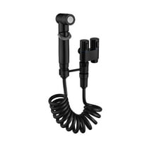 BIZHUA Black Wall-Mounted Faucet Spray Set for Bathroom Freshnessbathroom Fresh Wall Mounted Faucet Spray Set Langgi Toilet Companion 1 in 2 Out Control Handheld Bidet Sprayer