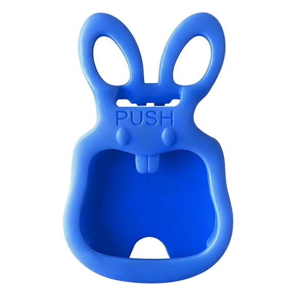 BIZHUA Blue Handheld Rabbit Shape Can Opener, Plastic Beer Bottle Cap Remover, Cute Keychain Opener for Home Bar