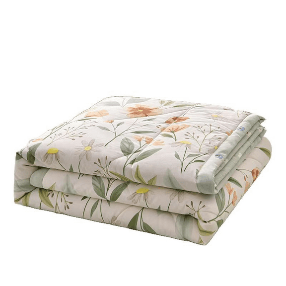 BIZHUA Comforter Queen Size Double Blanket for Hot Sleepers and Night Sweats Q Max 0.4 Breathable Summer Comforter Quilt Lightweight Soft Silky Smooth, the Air Conditioner Is On Bed 1