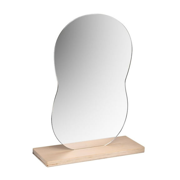 BIZHUA European-Style Mirror Home Decoration - Model Dtabletop Make Up Mirror Board European Style Home Decoration Irregular Wooden