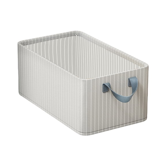 BIZHUA Fabric Storage Box Foldable Clothing Storage Box Household Frame Support Finishing Box Multi Layer Classified Storage of Pants Underwear and Toys with Cover and Dust Proo, 1* Box