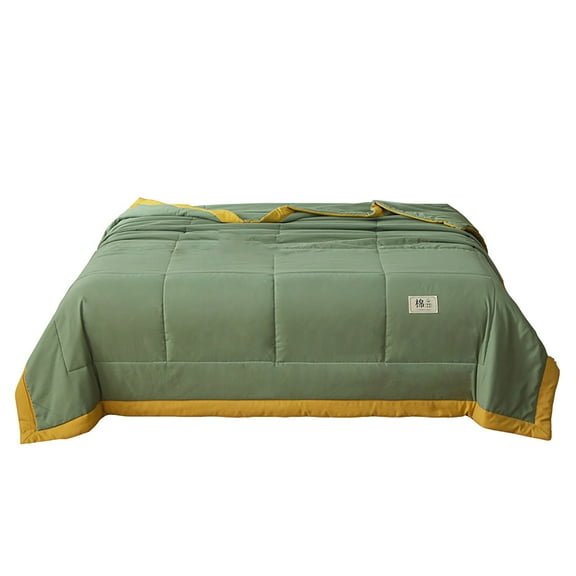 BIZHUA Grade A Mother Infant Friendly Summer Air Conditioner Quilt Lightweight & Breathable Blanket Insert Machine Washable Soft & Skin Friendly Material (without Pillow)