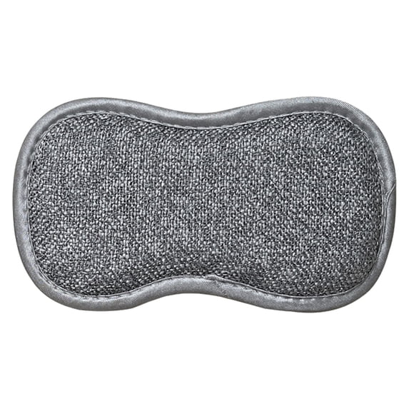 BIZHUA Gray Dish Scrubber Sponge, Non-Scratch Scouring Pad for Nonstick Pans, Pots, and Ceramic Cooktop