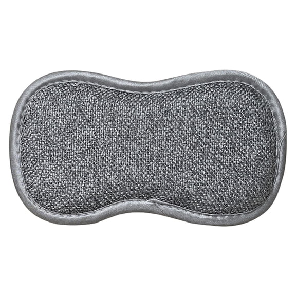 BIZHUA Gray Dish Scrubber Sponge, Non-Scratch Scouring Pad for Nonstick Pans, Pots, and Ceramic Cooktop