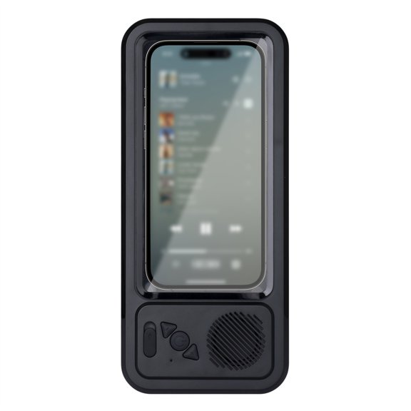 BIZHUA IPX4 Waterproof Shower Phone Mount Built-In Bluetooth Speaker Wall Adhesive Touch Screen Stand For Video Streaming Bathroom Leisure Time