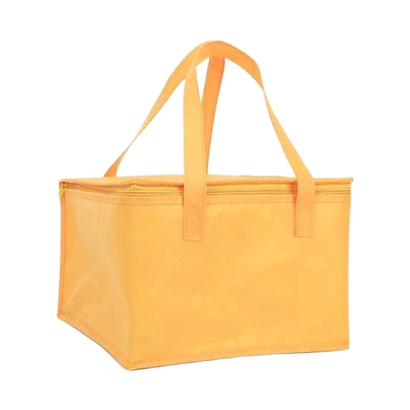 BIZHUA Light Orange Cake Insulated Carrier, 6 Inch Thermal Storage Bag for Dessert, Portable Tote for Pastry