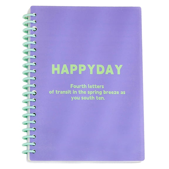 BIZHUA Loose Leaf Notebook Purple, Ring Binder Journal with Refillable Pages, A5 Organizer for Custom Note Taking