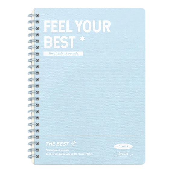 BIZHUA Minimalist Notebook Light Blue, Clean Design Lined Notebook for Daily Notes, Soft Journal for Study Desk