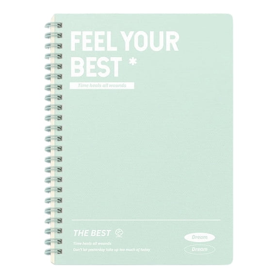 BIZHUA Minimalist Notebook Light Green, Calm Cover Lined Notebook for Nature Lovers, Soft Journal for Study
