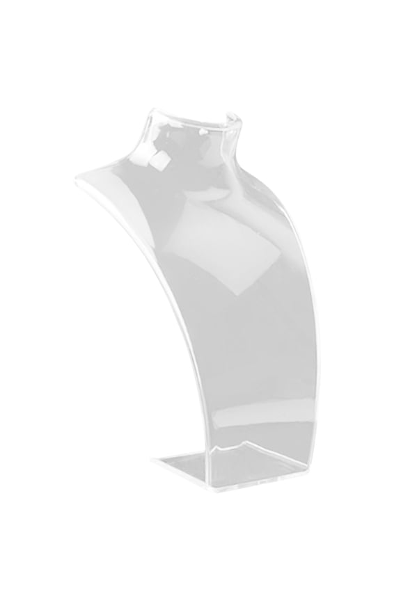 Necklace Mannequin Stand Holder Velvet Pendant Chain Jewelry Display Rack, Acrylic Display Stand*1