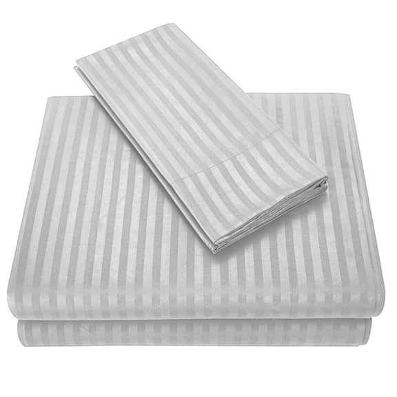 BIZHUA Plain Woolen Cloth Inlaid Four Piece Bed Set Bed Sheet Set, 1 Bed Sheet, 1 Fitted Sheet, 1 Pillowcase