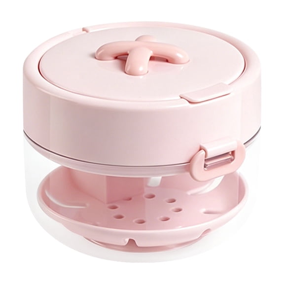 BIZHUA Portable Aligner Storage Case Built-In Ventilation Holes Matching Cleaning Brush Leakproof Retainer Denture Holder Compact Travel Friendly Orthodontic Container