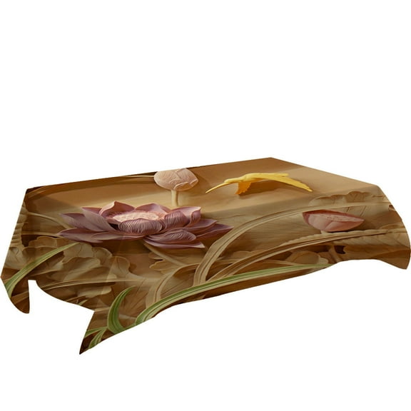 BIZHUA Primeval 3D Flower Table Cloth Rectangular Tea Table Cover Dining Home Decor, 1 Tablecloth