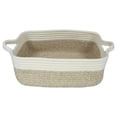 thumbnail image 1 of BIZHUA Rope Woven Storage Basket, Handle Equipped Decor Bin, Multipurpose Organizer For Sundry Household Storage, 1 of 9