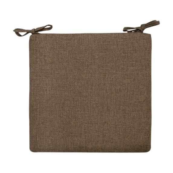 BIZHUA Square Weather Resistant Garden Chair Cushion Thick Comfort Padding Fixed Strap Soft Fabric Outdoor Balcony Backyard Dining Patio Seat Mat