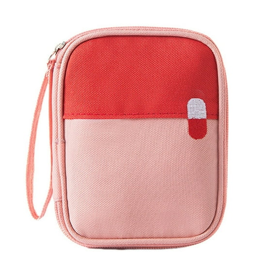 BIZHUA Travel Mini Pouch Portable Mini Kit Storage Bag Empty Pouch for Outdoor Camping Hiking Travel Emergency Small Pouch, 1X Travel Mini First Aid Kit