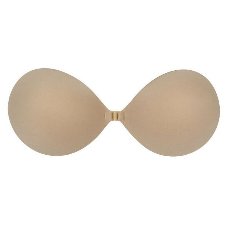 BIZIZA Bras for Women Invisible Sexy Invisible Strapless Nipple Covers Push  Up Tops Complexion XL