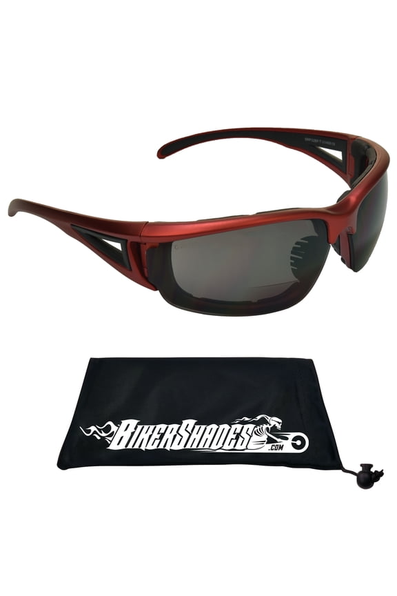 BIkershades Bifocal Safety Motorcycle Riding Foam Padded Sunglasses