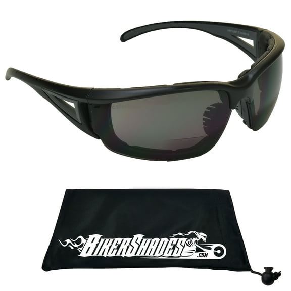 BIkershades Bifocal Safety Motorcycle Riding Foam Padded Sunglasses