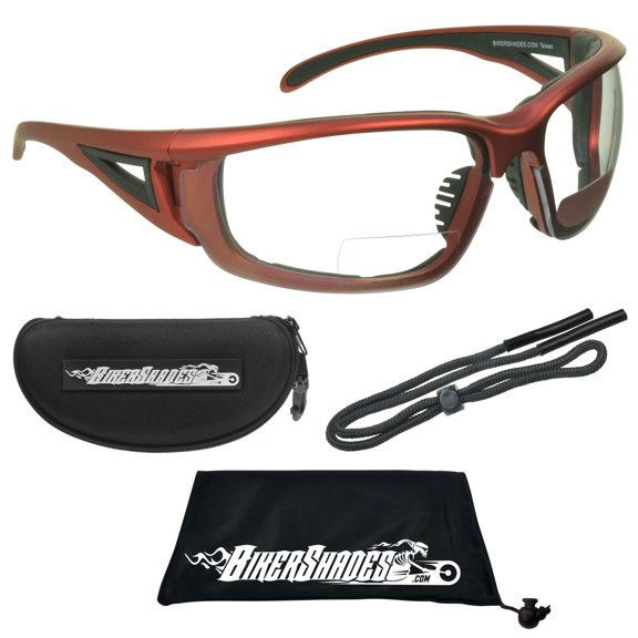 BIkershades Bifocal Safety Motorcycle Riding Foam Padded Sunglasses