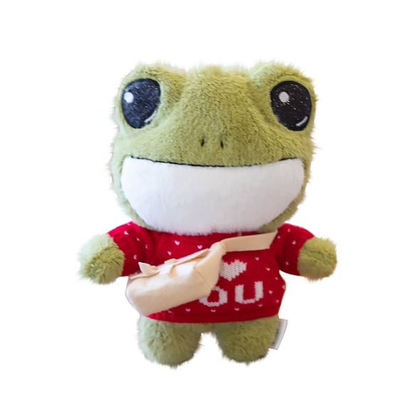 BJBSJSZ 10-Inch Stuffed Animals Plush Toy with Removable Clothes | Cute Frog Soft Interactive Doll for 𝗞𝗶𝗱𝘀 | Machine-Washable & Hug-Friendly Design