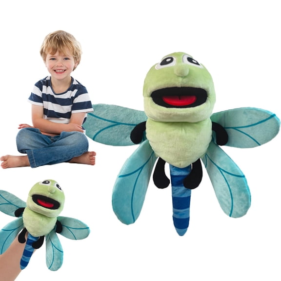 BJBSJSZ 11-Inch Insect-Shaped Ventriloquism Plush Toy for 𝗞𝗶𝗱𝘀, Realistic Insect Plush Hand Puppet for Storytelling, Soft and Comfortable Imaginative Pretend Play & Pre𝗦𝗰𝗵𝗼𝗼𝗹 Teaching