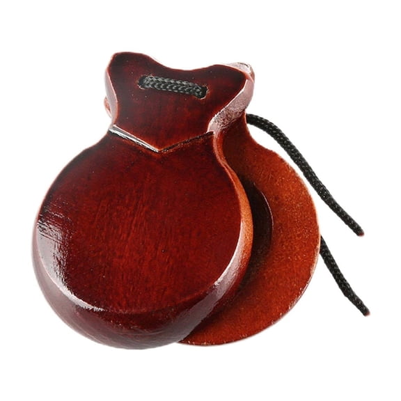 BJBSJSZ 2 Pack Spanish Castanets Flamenco with String Traditional Wood Hand Percussion Castanets for Adults Kids Music Instrument Spain Souvenir Gift