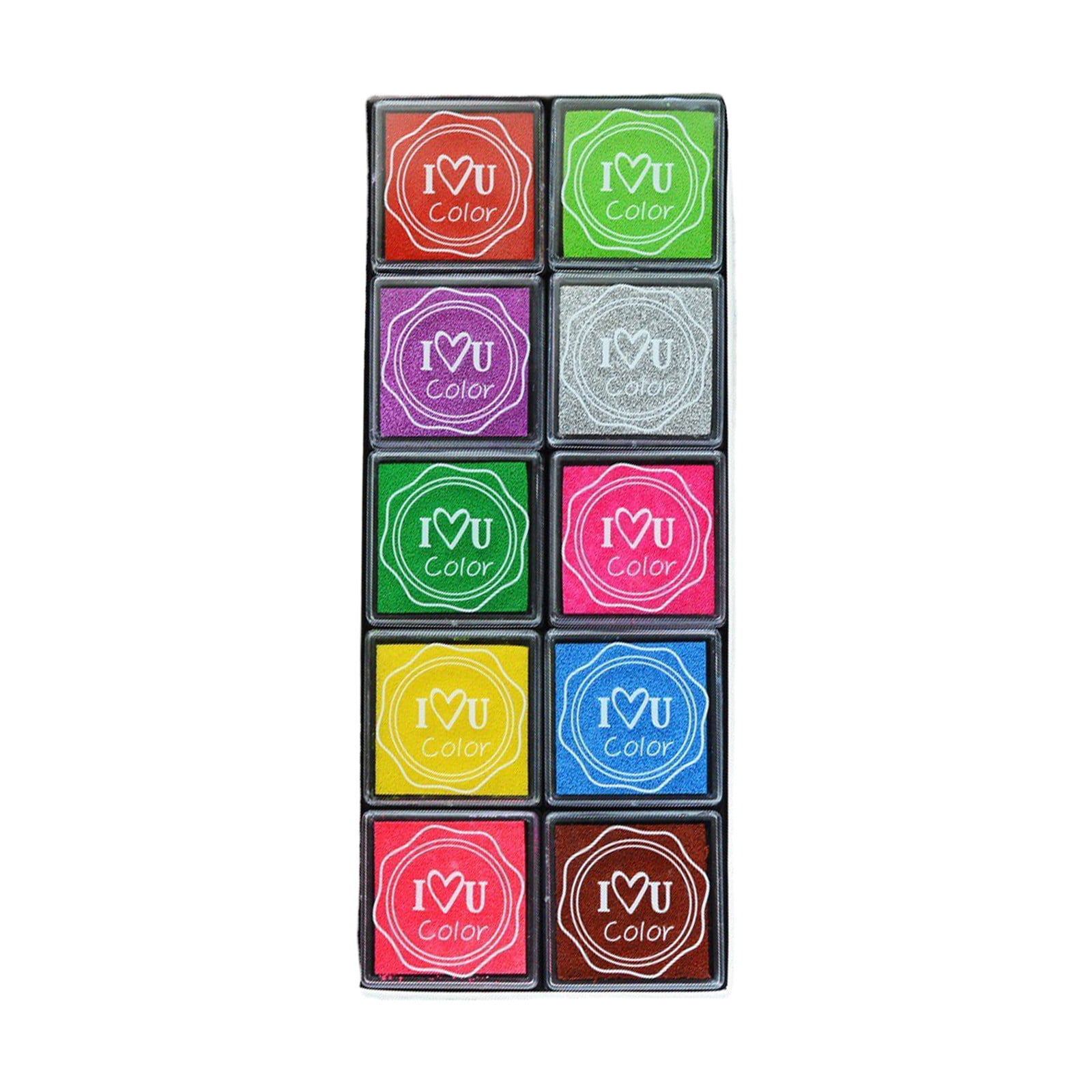 BJBSJSZ 20 Colors Ink Stamp Pads, Finger Ink Pads for Kids, Washable ...