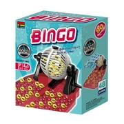 BJBSJSZ Bingo Game Set - Metal Round Cage, 90 Colored Bingo Balls, 38 Bingo Cards, Pretending Lottery Machine Table Games for Large Groups, Parties