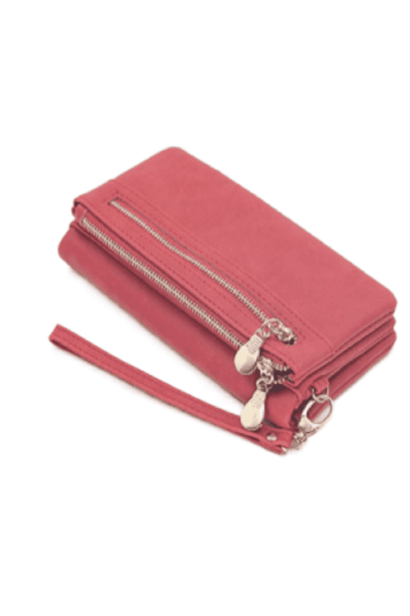 Clutch Zipper Purses Card Holder Ladies Wristband Wallets, Womens Vintage Large Capacity Long Leather Wallet