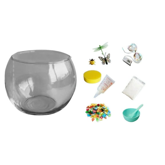 BJBSJSZ DIY Stained Glass Kit, Glass Mosaic Candle Holder Kit for Kids Adults Home Decor Fun Arts and Crafts Gifts for Kids Teens Adults Valentine Birthday Mother’s Day Gifts for Girls Boys 6-8, 8-12