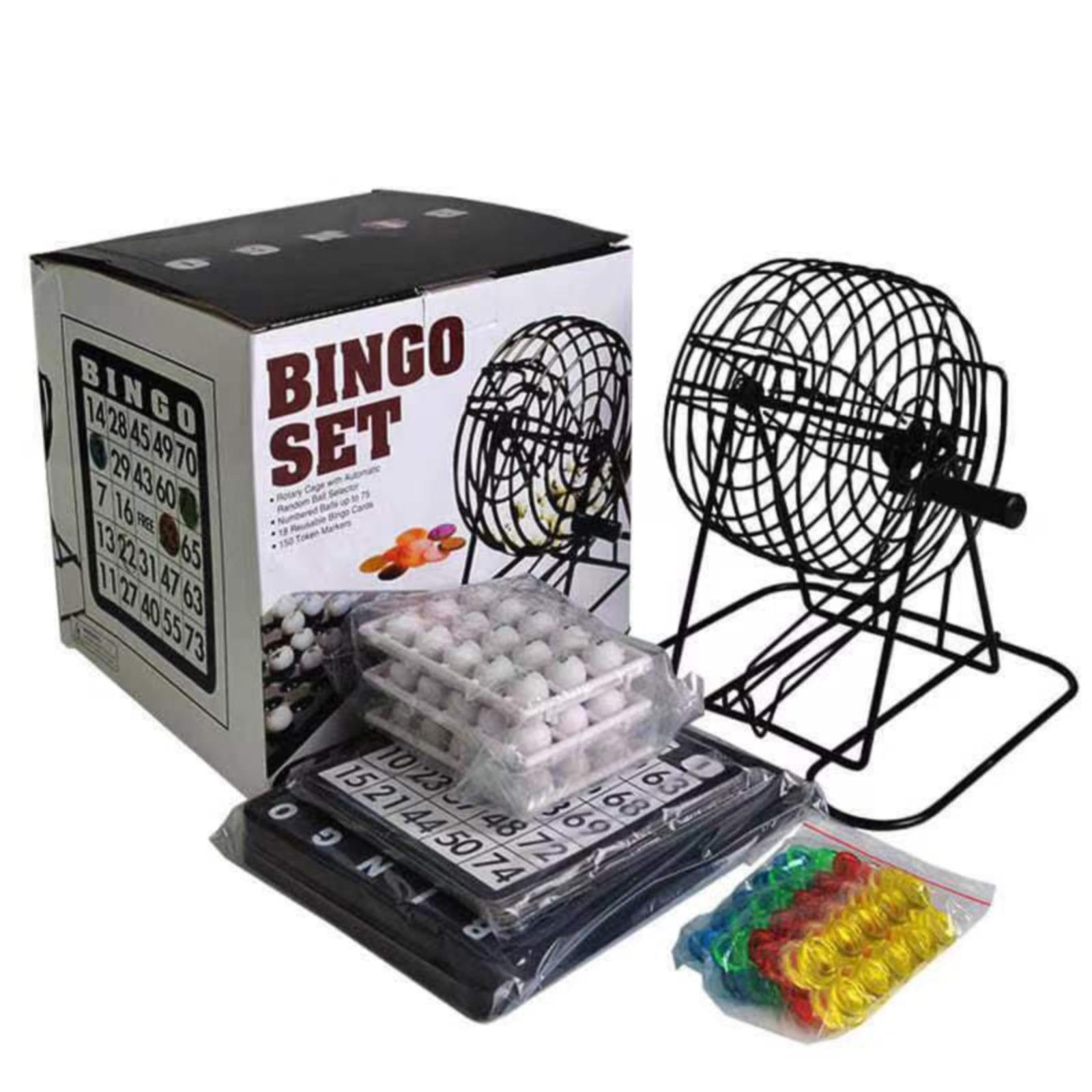 BJBSJSZ Deluxe Bingo Game Set with Cage,Colored Balls a Bag