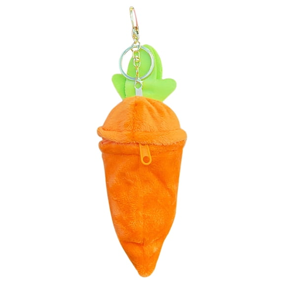 BJBSJSZ Easter Carrot Stuffed Animal, Easter Carrot Coin Purse,Hide and Seek Bunnies in Carrot Pouch Easter Bunny Easter Coin Pouch Gift, Purse Coin Holder for Kids