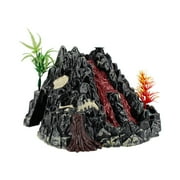 BJBSJSZ Electric Volcano Model with Lights Dinosaur Desktop Decor Landscape Ornament for Realistic Erupting Volcano for Education Entertainment