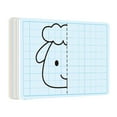 thumbnail image 1 of BJBSJSZ Grid Whiteboard, 9 x 12 Dry Erase Graph Board, Graph Whiteboard, Double Sided Dry Erase Grid Board for Student and Classroom Use Math White Board Double White Board, 1 of 4