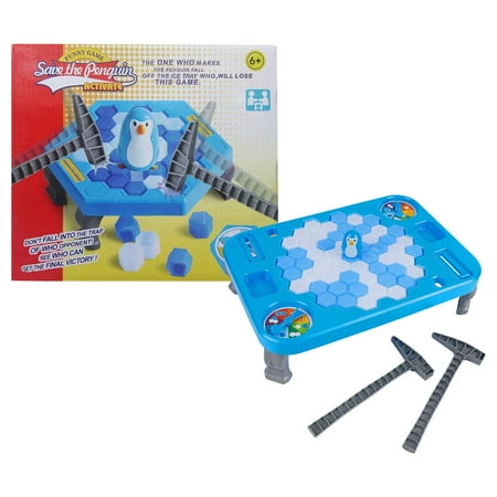 BJBSJSZ Ice Breaker Save Penguin On Ice Family Funny Table Game, Save Penguin Break Ice Board Game for Kids 4-8,Ice Block Breaking Penguin Trap Game Puzzle Toy Children's Day Gifts
