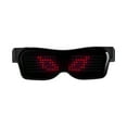 thumbnail image 1 of BJBSJSZ LED Glasses, LED Display Smart Glasses(editable Text) USB Rechargeable DIY Funky Glasses for Party Club DJ Halloween, 1 of 8