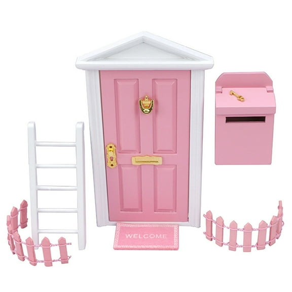 BJBSJSZ Little Magical Fairy Door Opening with Accessories/Tooth Fairy Door For Fairy Tale Education Learning Toy Pretend Playset for Kids DIY Fairy Garden