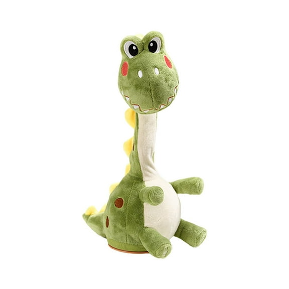 BJBSJSZ Mimicking Twisting Electronic Soft Plush Dinosaur Toy, Dancing Talking Dinosaur Toy with Record & Repeating What You Say, Singing Interactive Baby Toy for Toddler Boys Girls Gifts