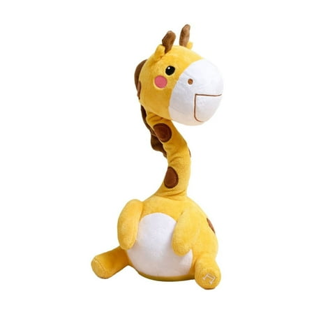 BJBSJSZ Mimicking Twisting Electronic Soft Plush Dinosaur Toy, Dancing Talking Dinosaur Toy with Record & Repeating What You Say, Singing Interactive Baby Toy for Toddler Boys Girls Gifts
