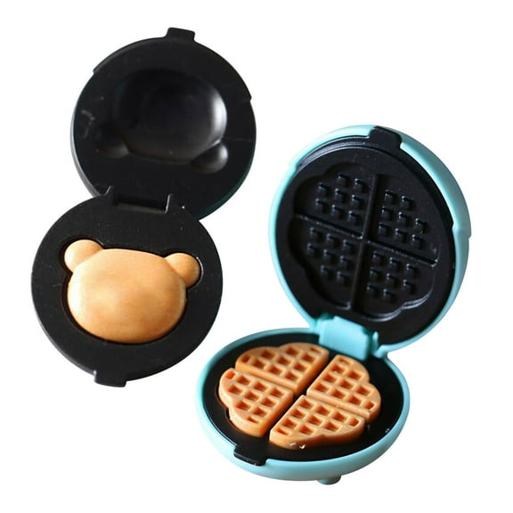 BJBSJSZ Miniature Dollhouse Kitchen Set, Decoration Waffle Maker Toaster Scale Stand Flour Modern Mini House Furniture Accessories Kit Pretend Play
