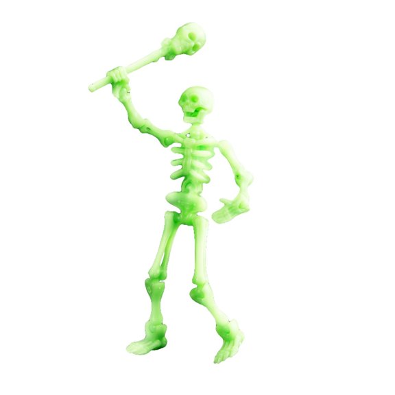 BJBSJSZ Movable Articulated Human Skeleton, Skeleton Action Figure, Action Figure Wearing Multiple Sets of Weapons, Can Be Painted, Suitable for Collectors As Desktop Decorations
