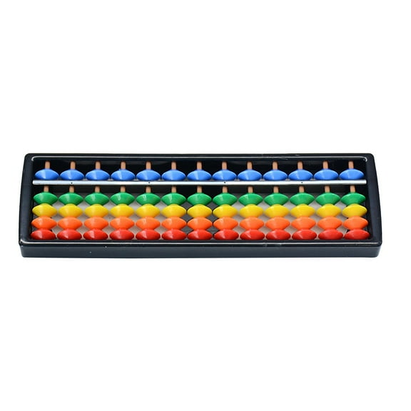 BJBSJSZ Plastic Abacus Beads Chinese Calculator Abacus 17 Digits Math Learning Educational Abacus Counting Tool for Kids Adults